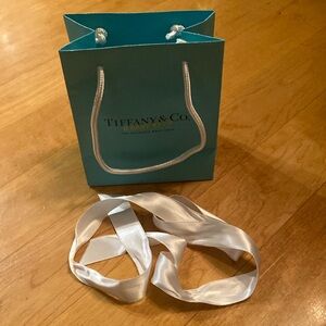Tiffany & CO SHOPPING BAG. Comes with original white ribbon